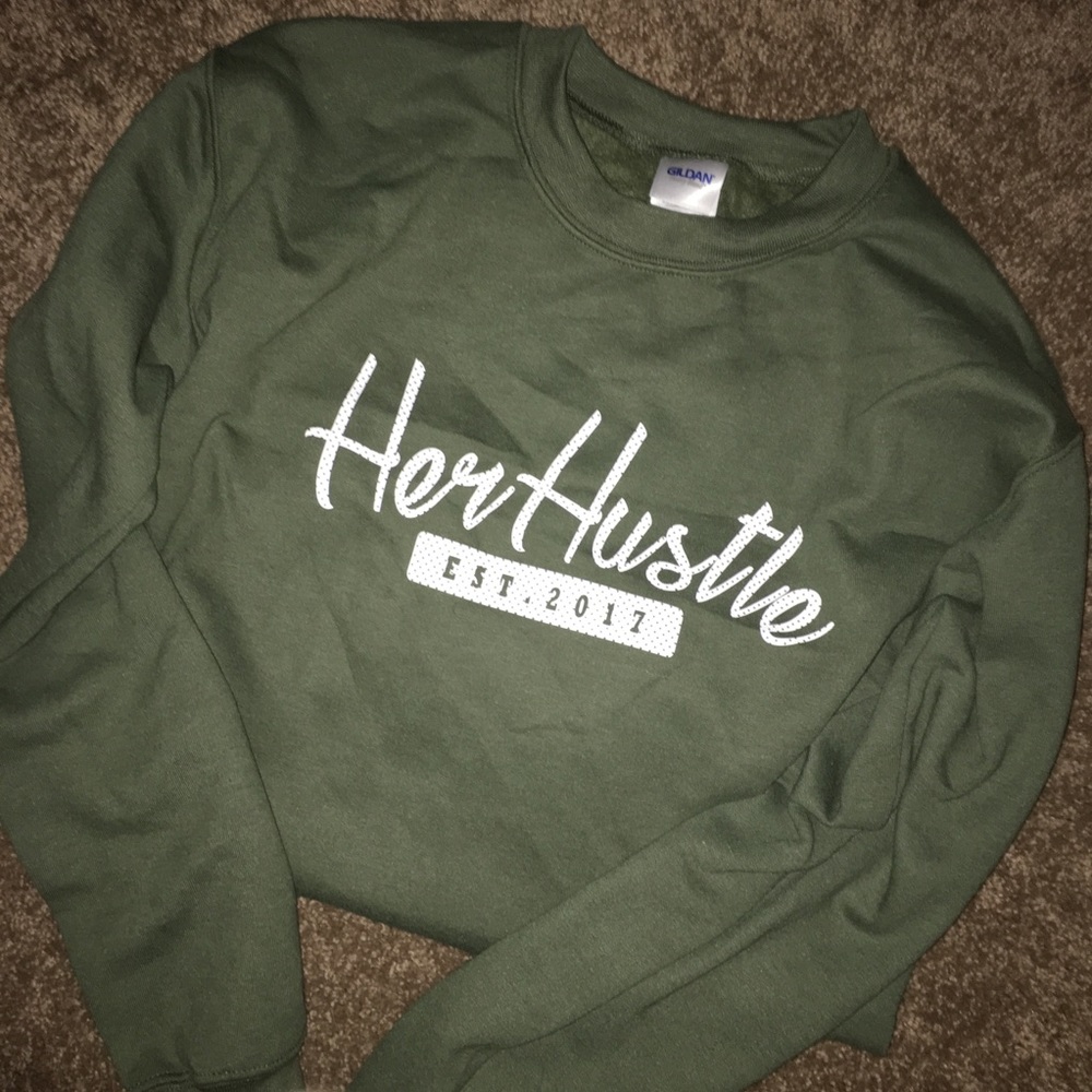 Olive Her Hustle Sweatshirt